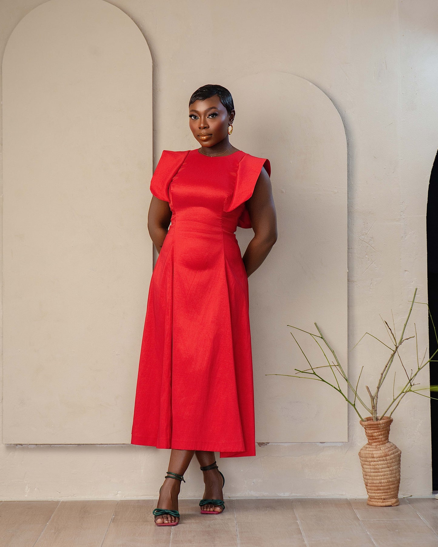 WENDY DRESS IN RED