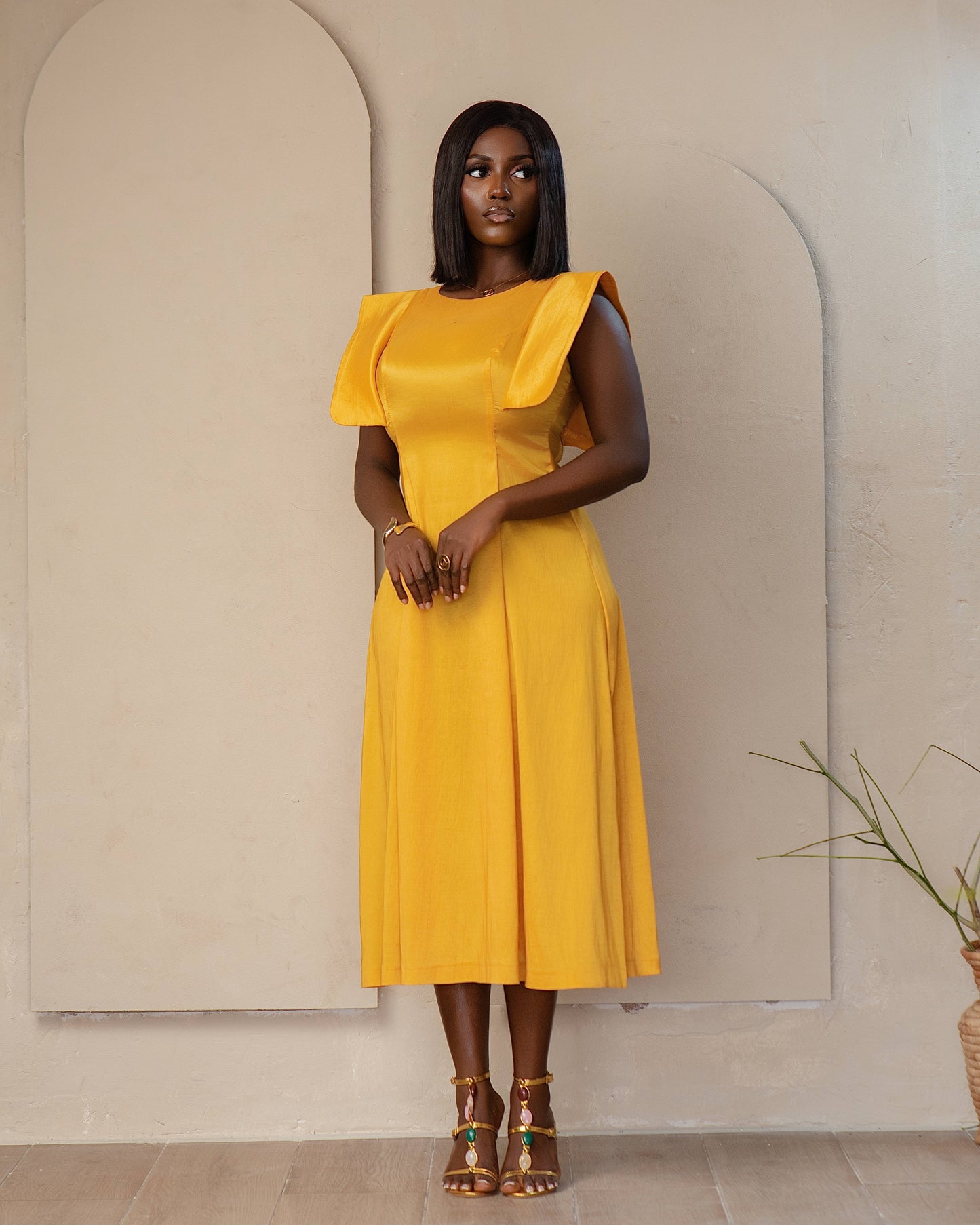 WENDY DRESS IN YELLOW