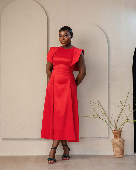 WENDY DRESS IN RED