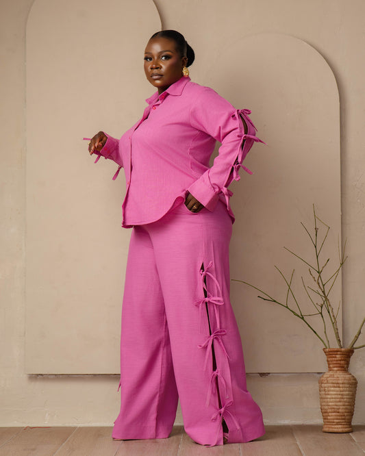 IRETI PANT SET IN PINK
