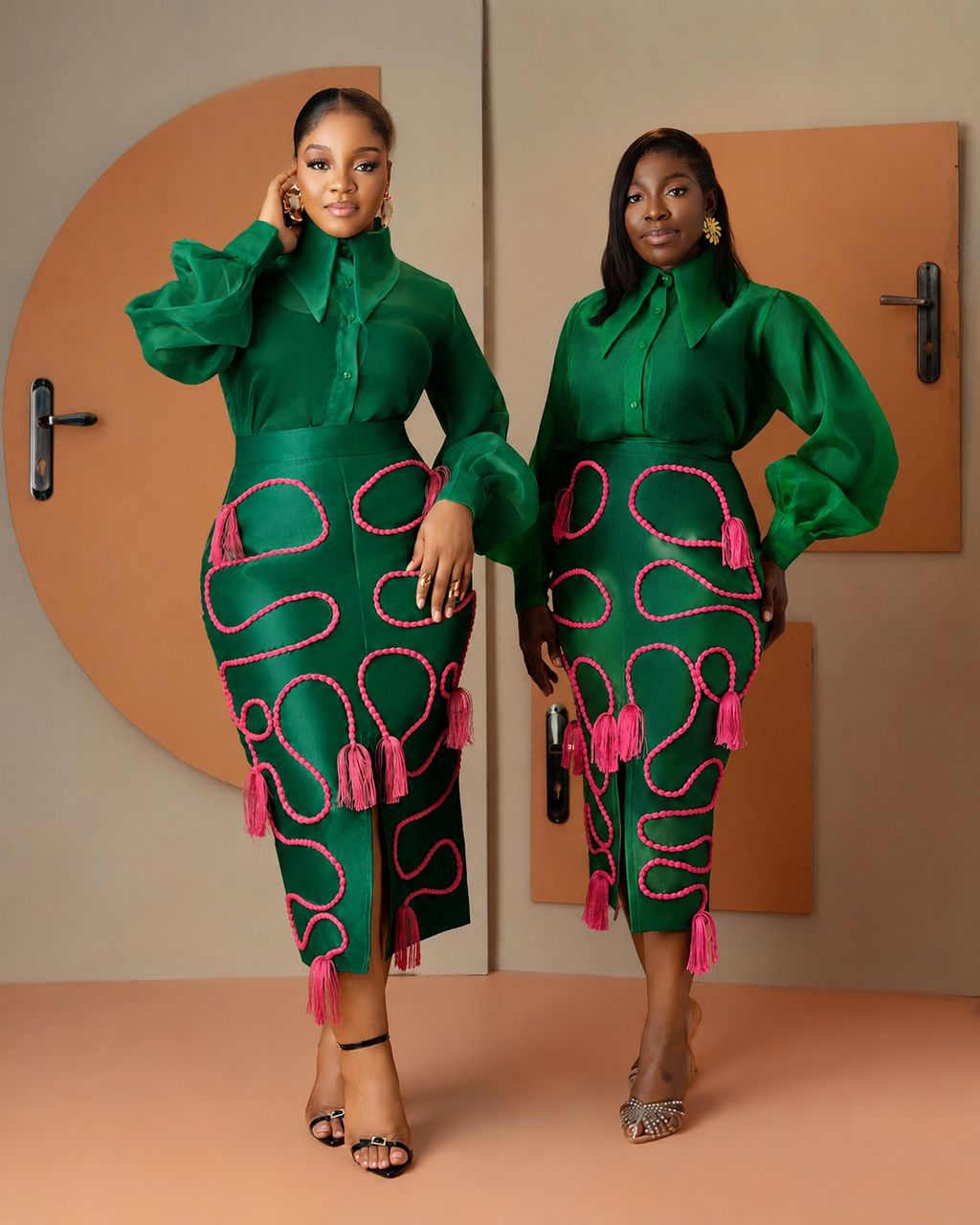 Shewa Set In EMERALD GREEN