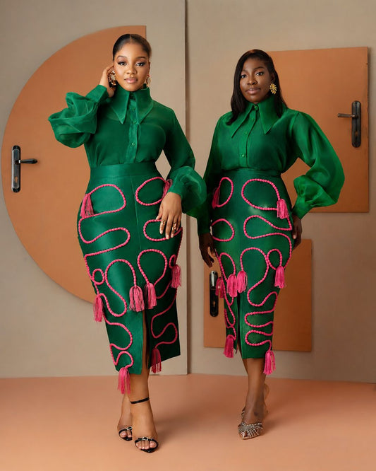 Shewa Set In EMERALD GREEN